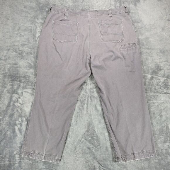 Duluth Flex Fire Hose Pants Mens 44x30 Gray Canvas Outdoor Relaxed Workwear - Picture 3 of 10